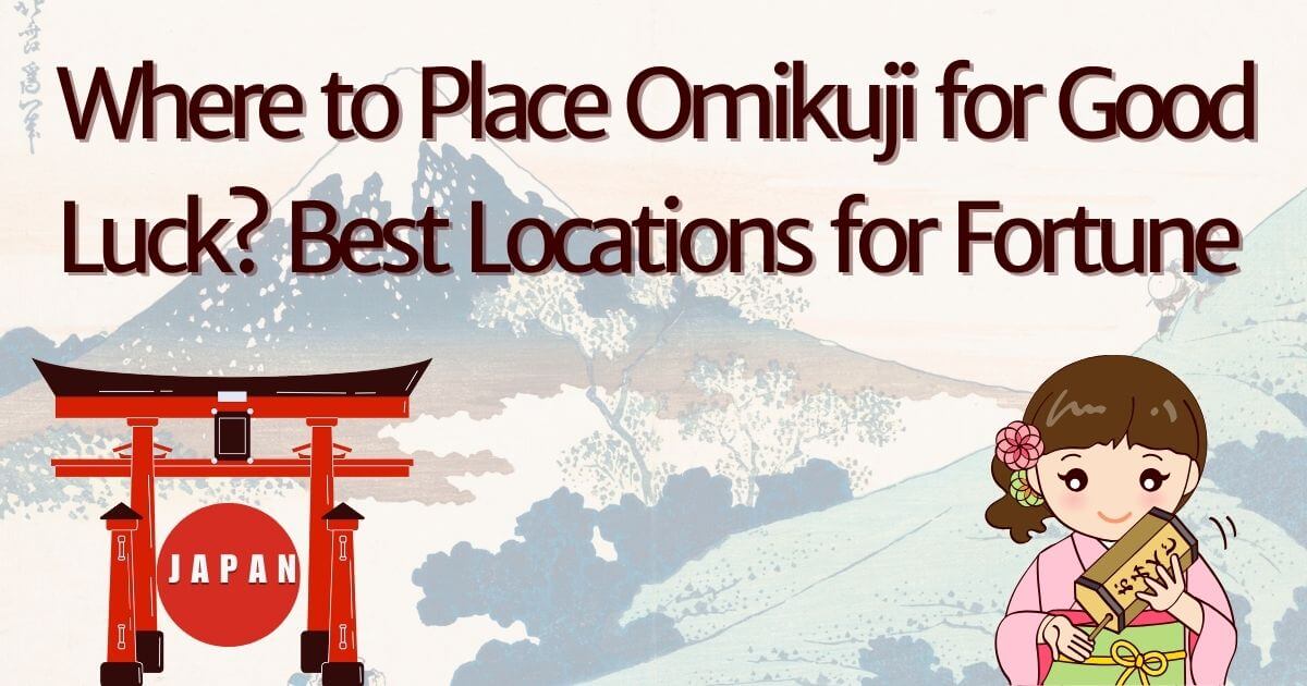 Title image for Where Should You Place Omikuji? Best Locations for Good Luck & Fortune, featuring Omikuji storage and traditional placement methods.